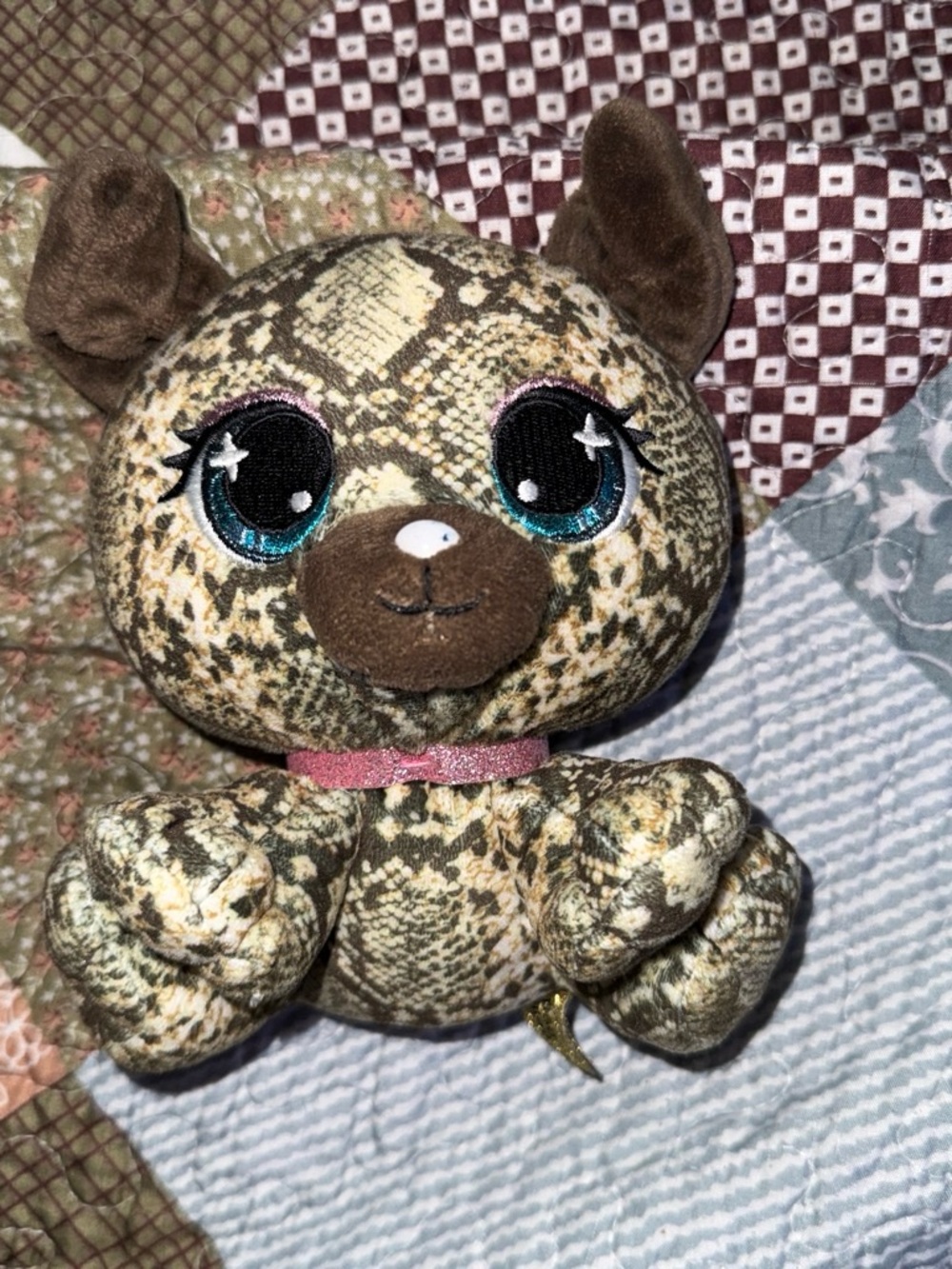 P.Lushes Designer Fashion Pets Bella Boa Dog Premium Stuffed Animal Plush, 6"